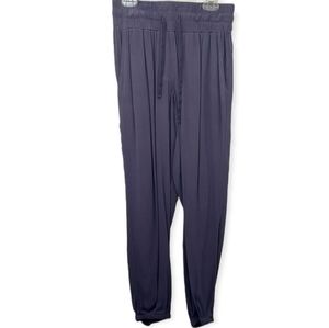 Talula Women's Size XXS Rayon Pant Deep Eggplant Color Elastic Waistband Purple